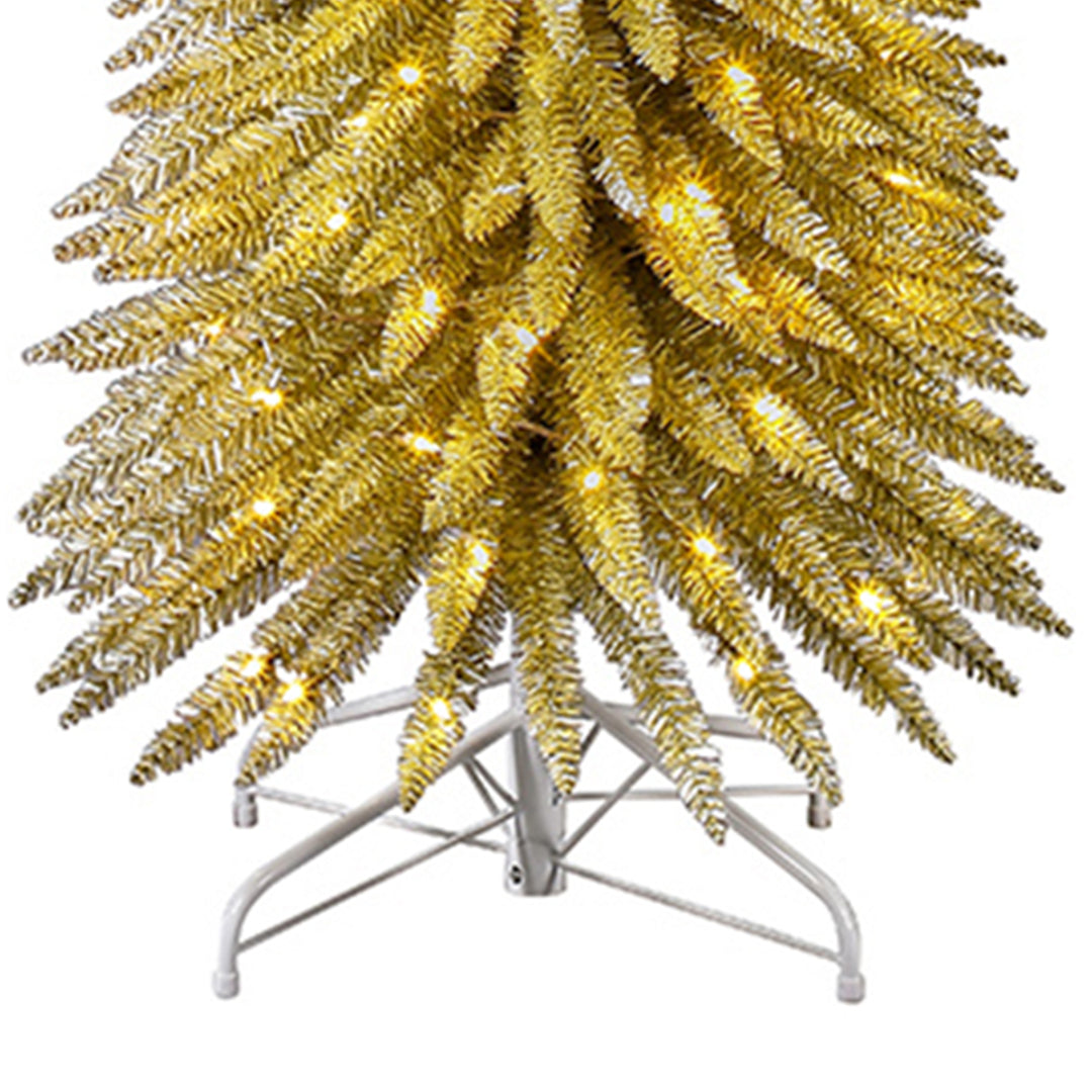 Evergreen Classics 9' Pencil Pine Christmas Tree, 250 White LED Lights (Used)