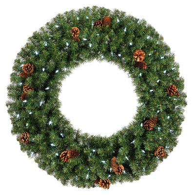 Evergreen Classics 36" Pre-Lit Christmas Wreath w/ LED Lights and Timer (Used)