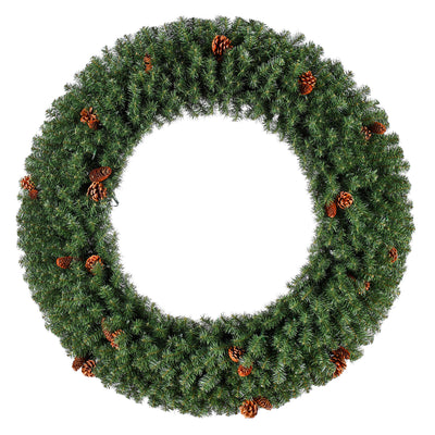 Evergreen Classics 48-Inch Artificial Christmas Wreath Prelit w/ 200 LED Lights