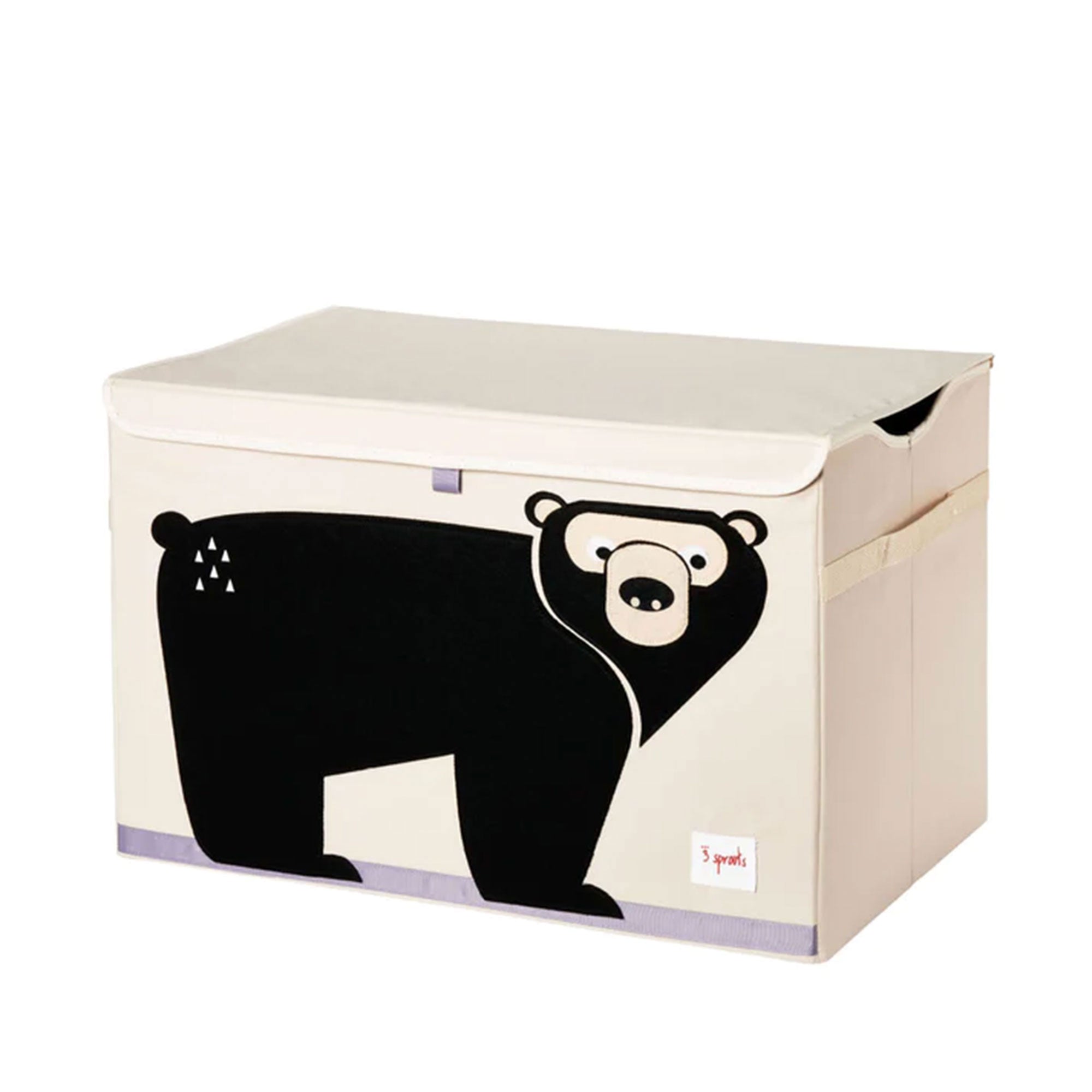 3 Sprouts Collapsible Toy Chest Storage Bin for Playroom, Rhino & Bear (2 Pack)