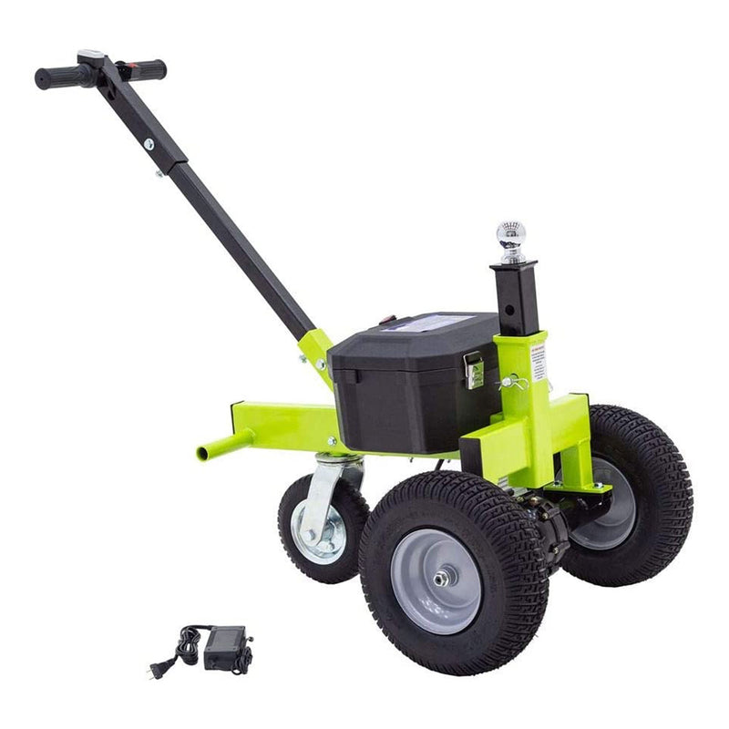 Tow Tuff Adjustable 3500 Lbs Capacity Electric Trailer Dolly, Green (Open Box)