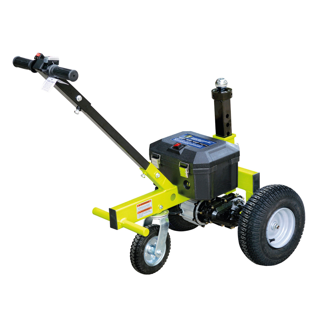 Tow Tuff TMD-35ETD8 Adjustable 3500 Lbs Capacity Electric Trailer Dolly, Green