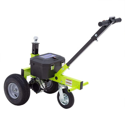 Tow Tuff TMD-35ETD8 Adjustable 3500 Lbs Capacity Electric Trailer Dolly, Green - VMInnovations