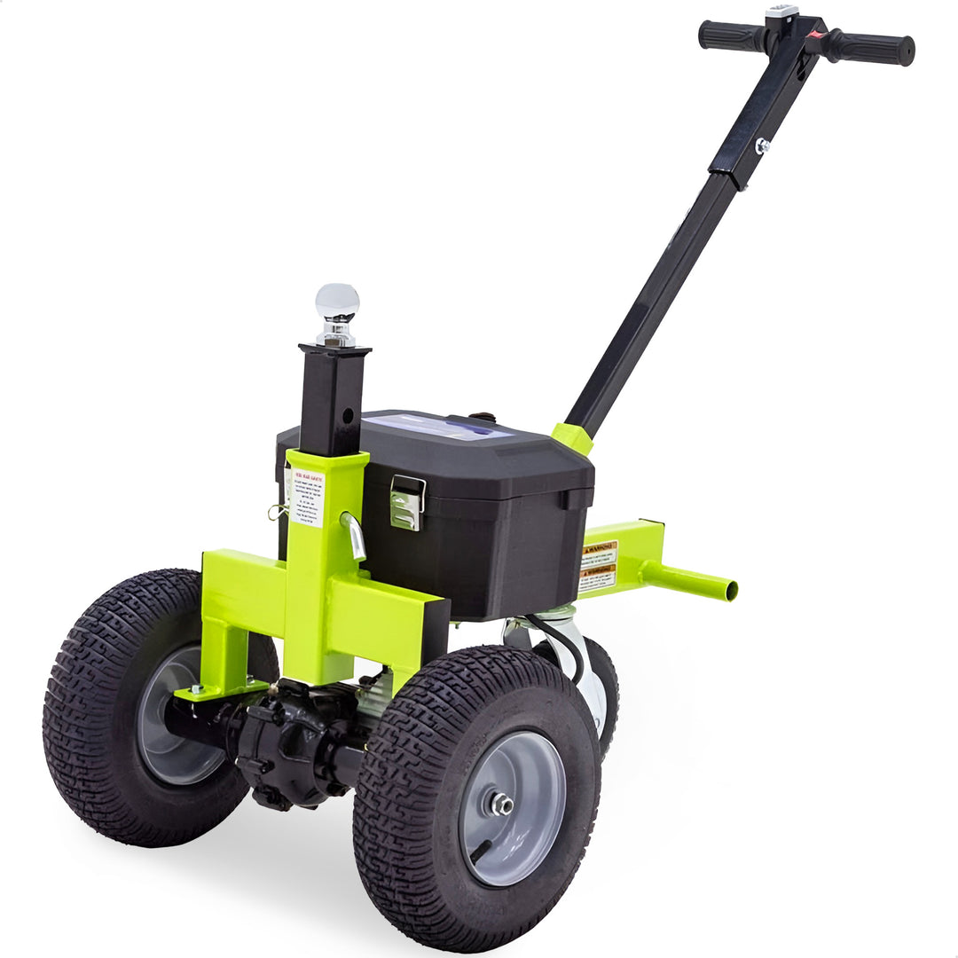 Tow Tuff Adjustable 3500 Lbs Capacity Electric Trailer Dolly, Green (For Parts)