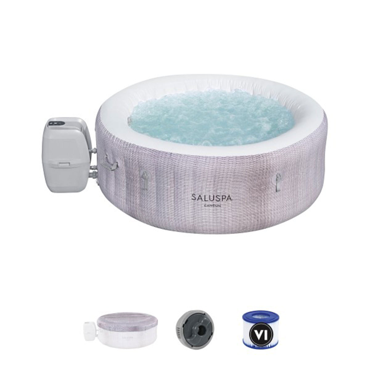 Bestway SaluSpa Cancun 71 x 26 Inch Inflatable AirJet Hot Tub Pool Spa (Damaged)