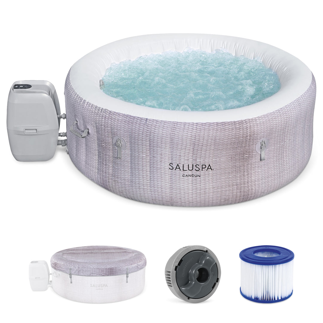 Bestway SaluSpa 71 x 26 Inch Inflatable Cancun AirJet Hot Tub Spa (Open Box)