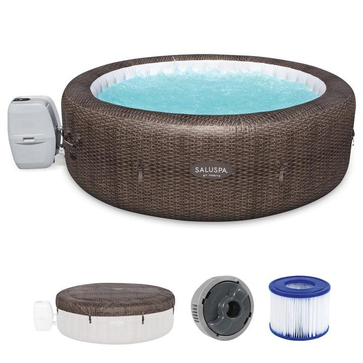 Bestway SaluSpa St Moritz 85" x 28" Inflatable AirJet Hot Tub Pool Spa (Used)