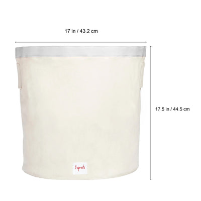 3 Sprouts Canvas Storage Bin Laundry and Toy Basket for Kids, Shark and Fox