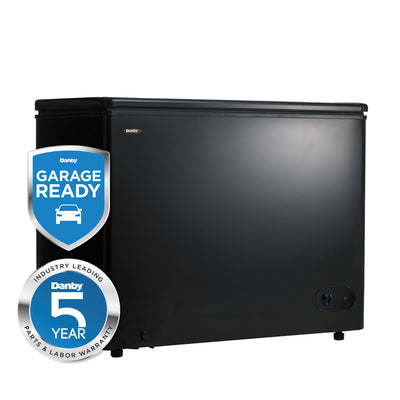 Danby 7.2 Cu Ft Large Garage Ready Freezer Storage Chest, Black (Used)