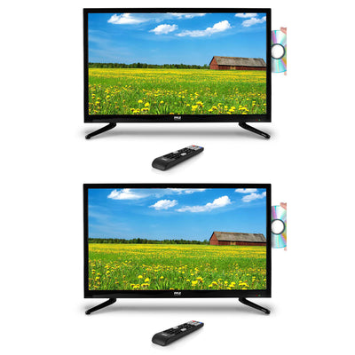 Pyle 40 Inch Widescreen 1080p LED HD TV Television w/ CD/DVD Player (2 Pack)