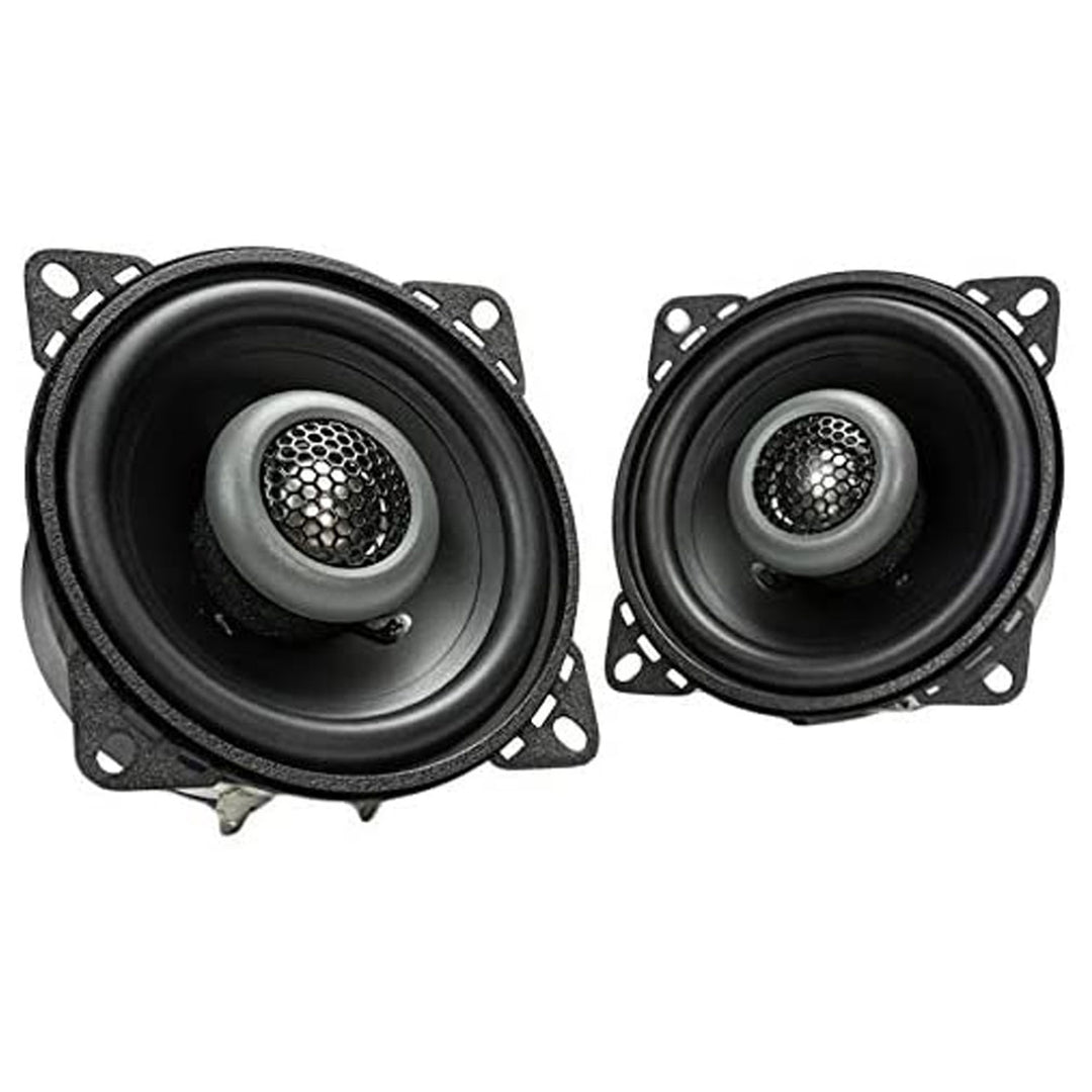 MB Quart FKB110 Formula 4 Inch 2 Way Coaxial Car Audio Speakers Pair, Black - VMInnovations