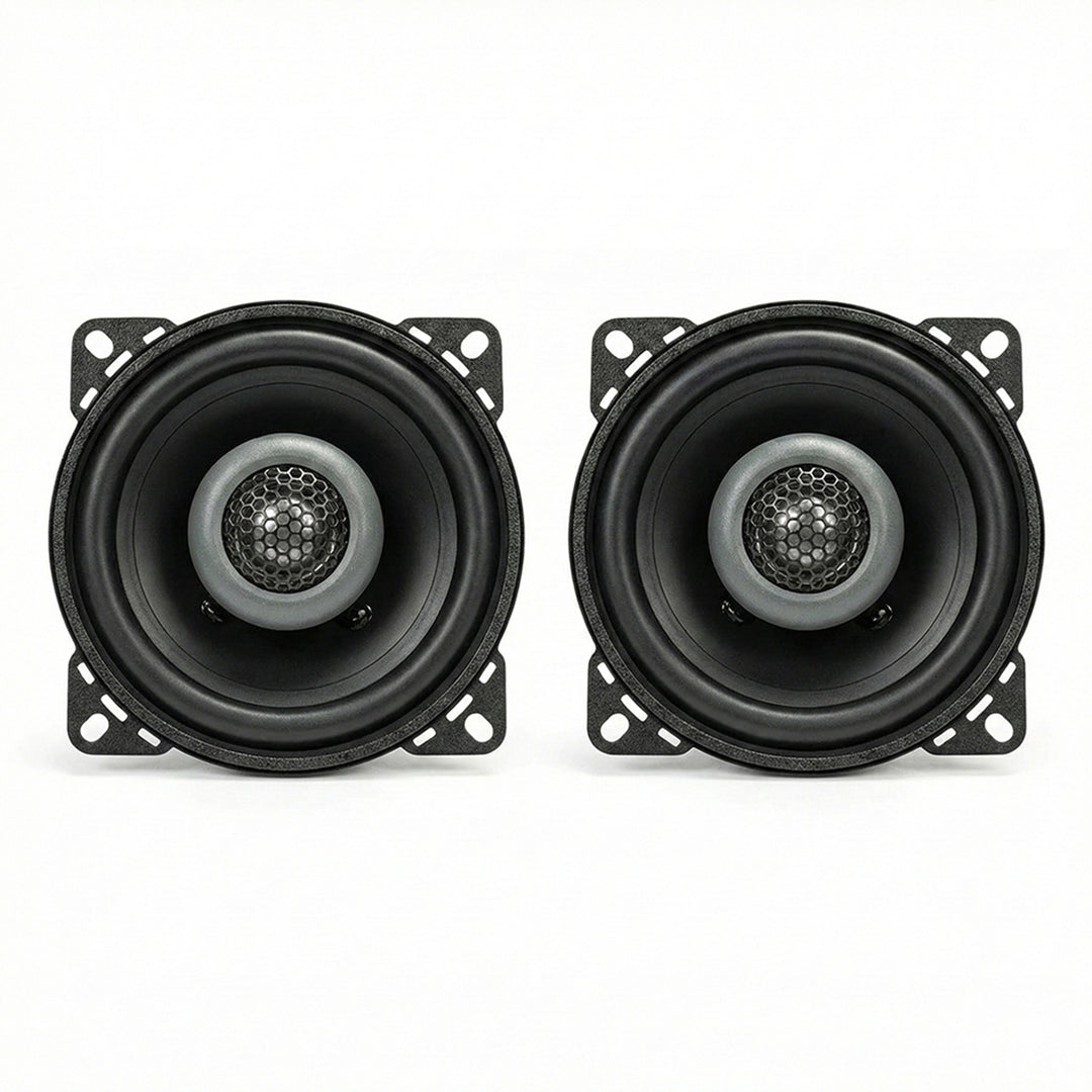 MB Quart FKB110 Formula 4 Inch 2 Way Coaxial Car Audio Speakers Pair, Black - VMInnovations