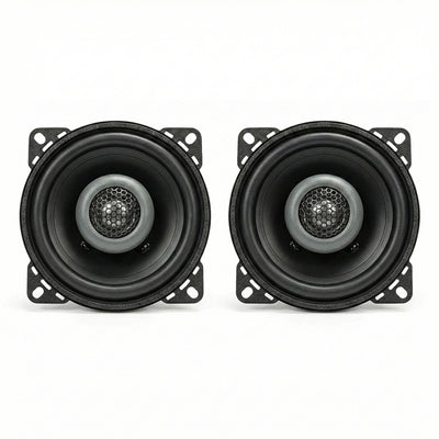 MB Quart FKB110 Formula 4 Inch 2 Way Coaxial Car Audio Speakers Pair, Black - VMInnovations