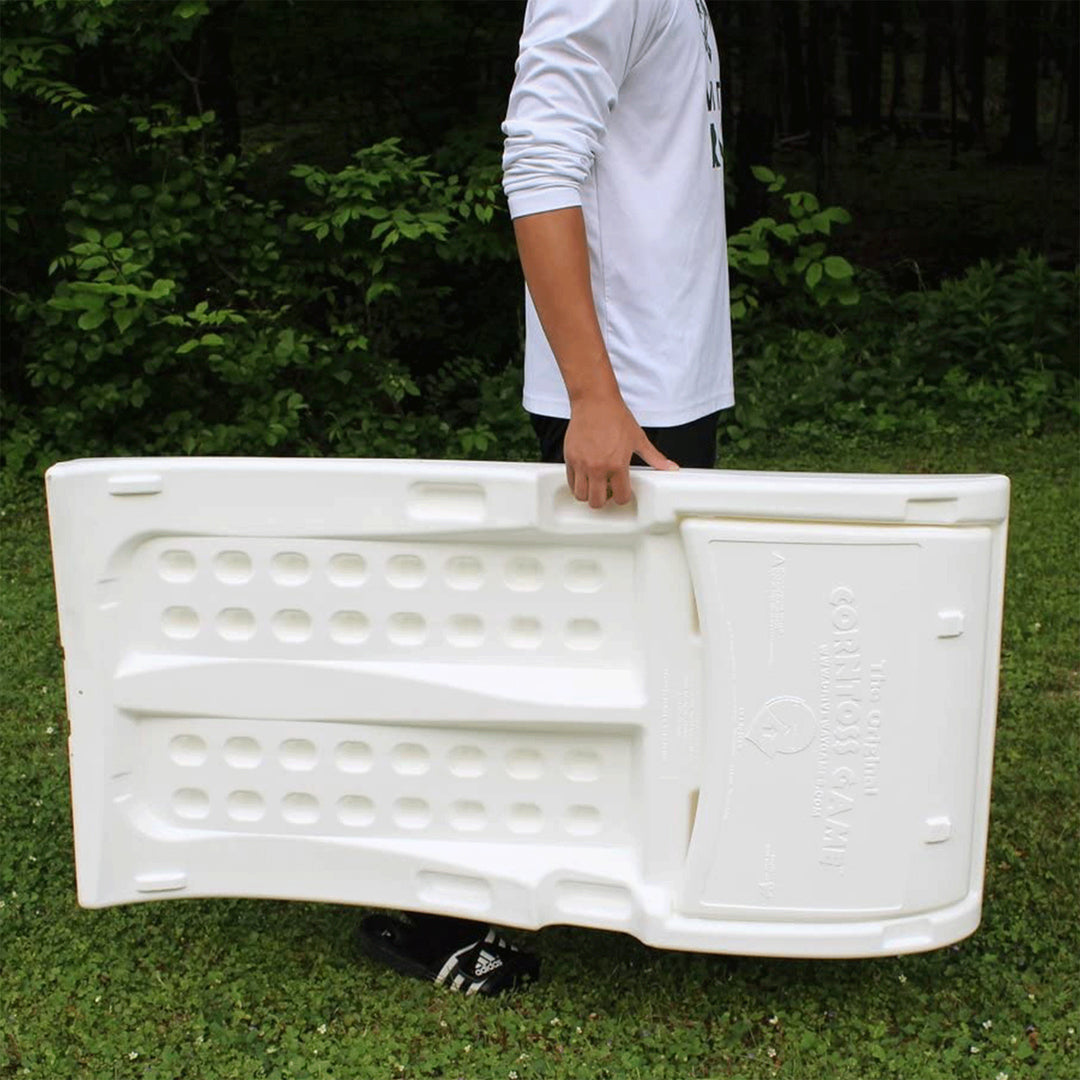 Driveway Games All Weather Corntoss Cornhole Bean Bag Toss Game White (Open Box) - VMInnovations
