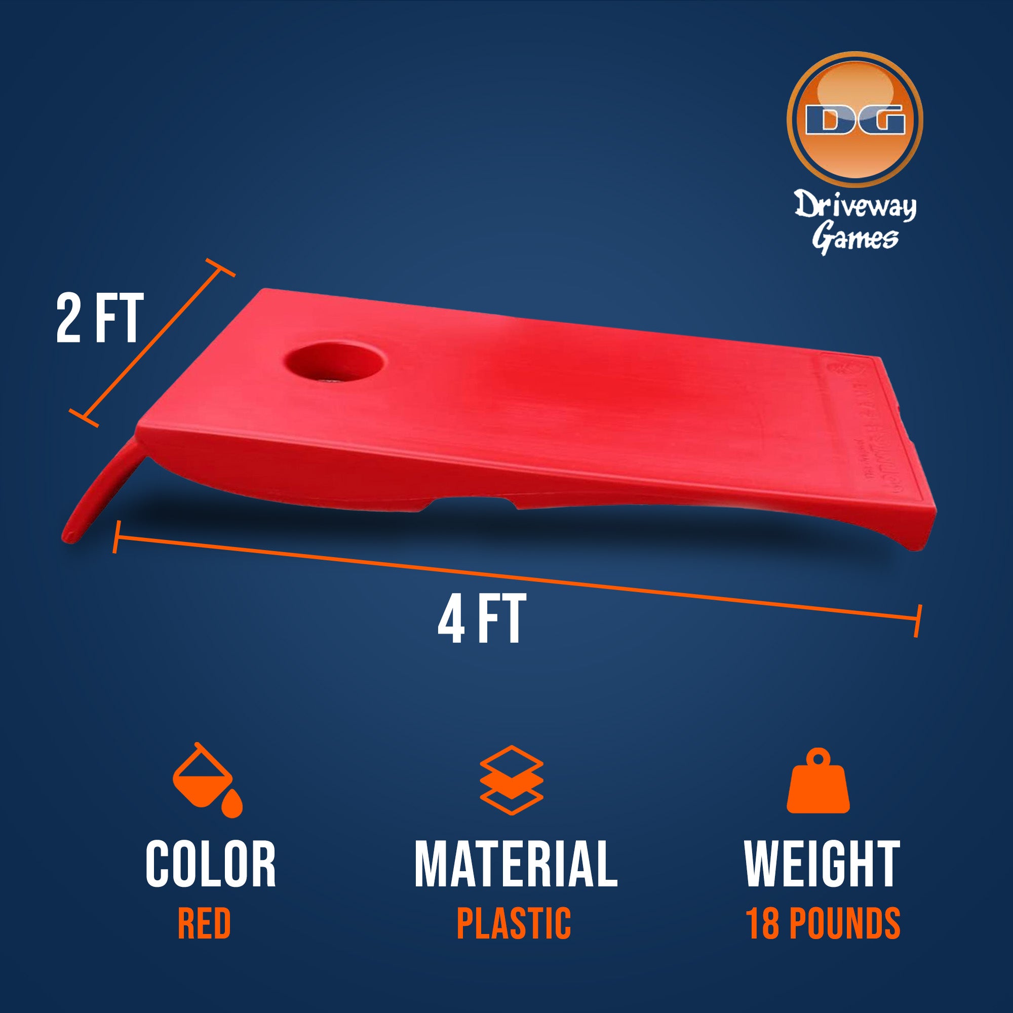 Driveway Games All Weather Indoor/Outdoor Corntoss Bean Bag Cornhole (Open Box) - VMInnovations