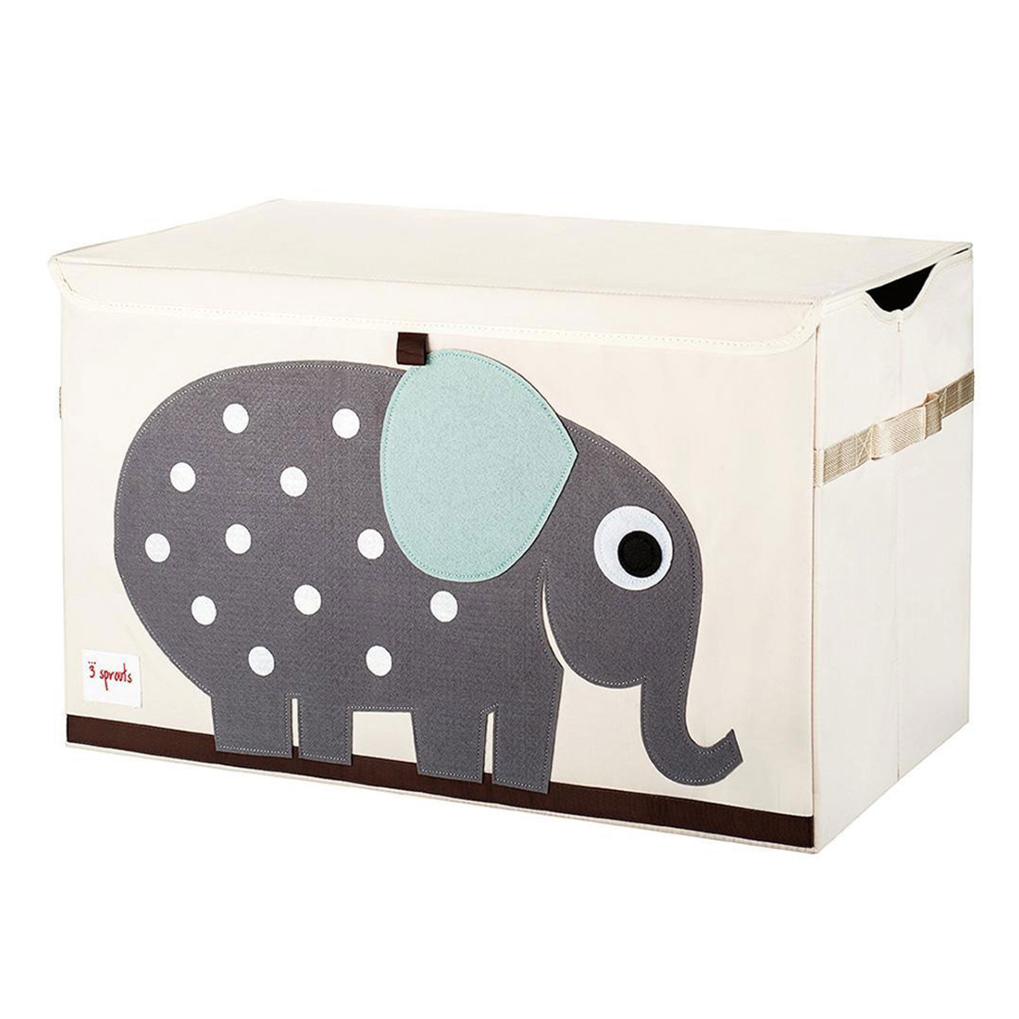 3 Sprouts Collapsible Toy Chest Storage Bin Bundle w/ Elephant + Rhino (2 Pack)