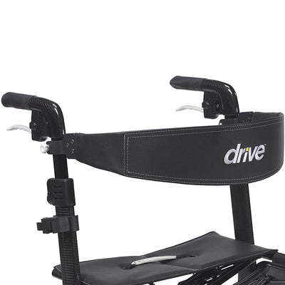 Drive Medical Nitro Elite CF Carbon Fiber Rollator Walker Chair w/ Brake, Black - VMInnovations