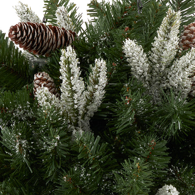NOMA 24 Inch Evergreen Prelit Vienna Hanging Basket Holiday Decor (Used) - VMInnovations