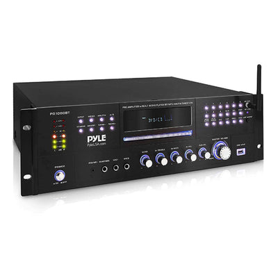 Pyle PD1000BT 4 Channel Home Theater Preamplifier Stereo Sound System (4 Pack)