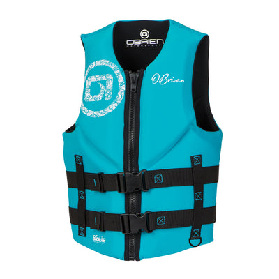 O'Brien Watersports Women's Traditional Neoprene Life Jacket Size Large, Aqua