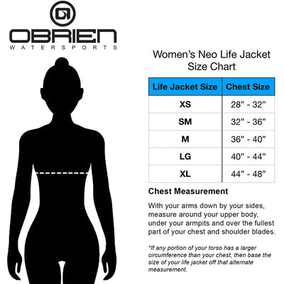 Women's Adult Traditional Neoprene Life Jacket Size Extra Large, Aqua (Open Box)