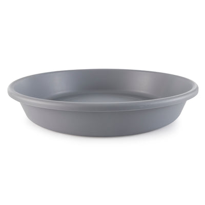 The HC Companies 21 Inch Planter Saucer for Classic Pot Containers, Warm Gray