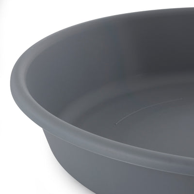 The HC Companies 21 Inch Planter Saucer for Classic Pot Containers, Warm Gray