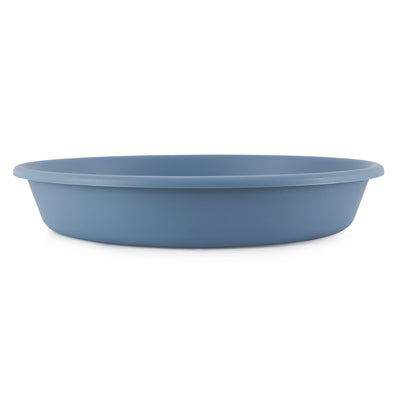 The HC Companies 21In Plastic Planter Saucer for Classic Pot Containers, Blue