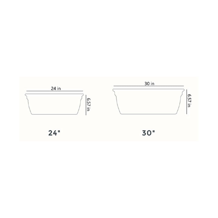 The HC Companies 24 Inch Eclipse Window Flower Box with Removable Saucer, White