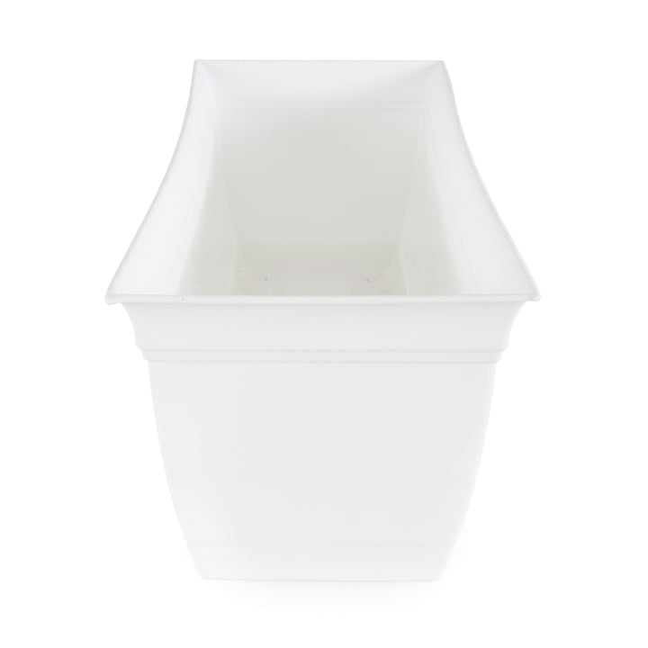 The HC Companies 24" Eclipse Window Flower Box with Removable Saucer,White(Used)