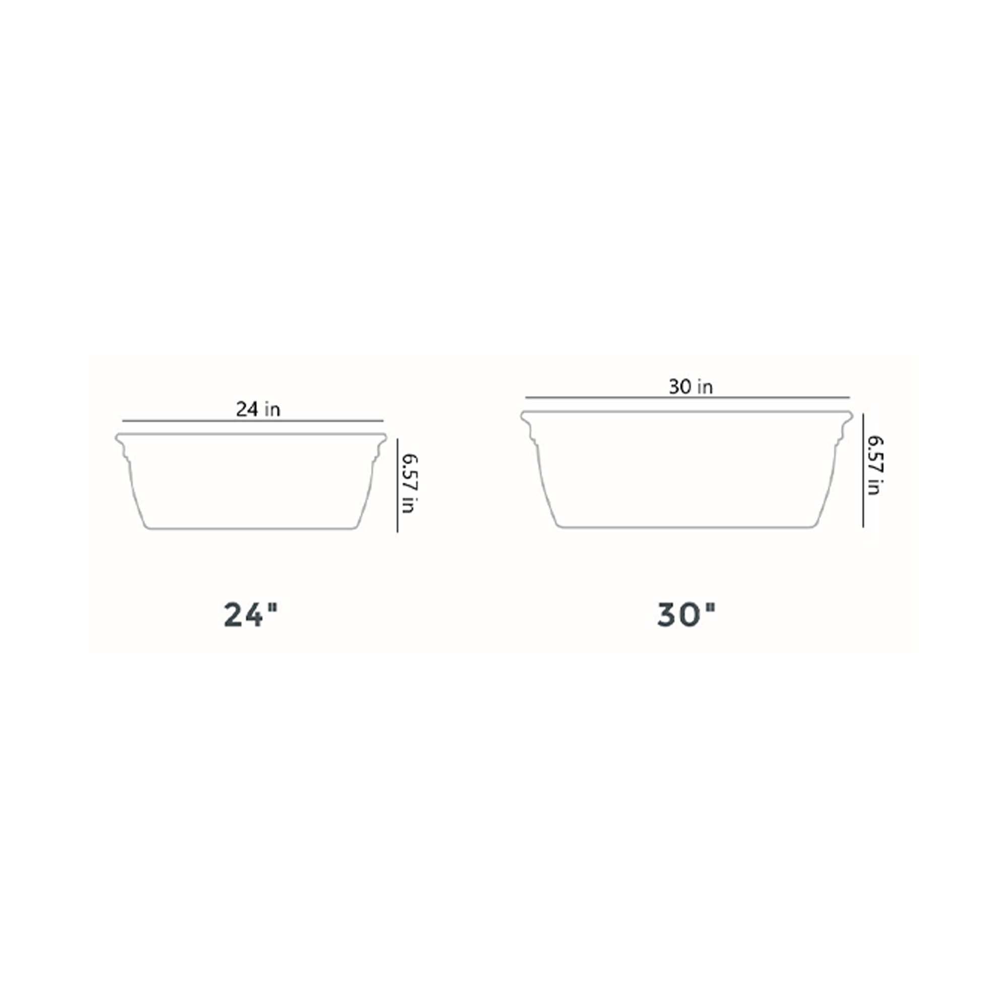 The HC Companies 30 Inch Eclipse Window Flower Box with Saucer, White (Open Box)