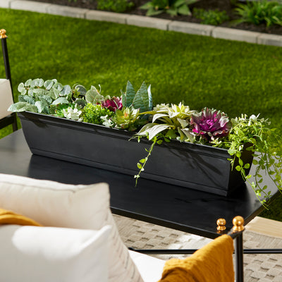 The HC Companies 30 In Flower Box with Wakefield 1 LB Garden Soil Conditioner - VMInnovations