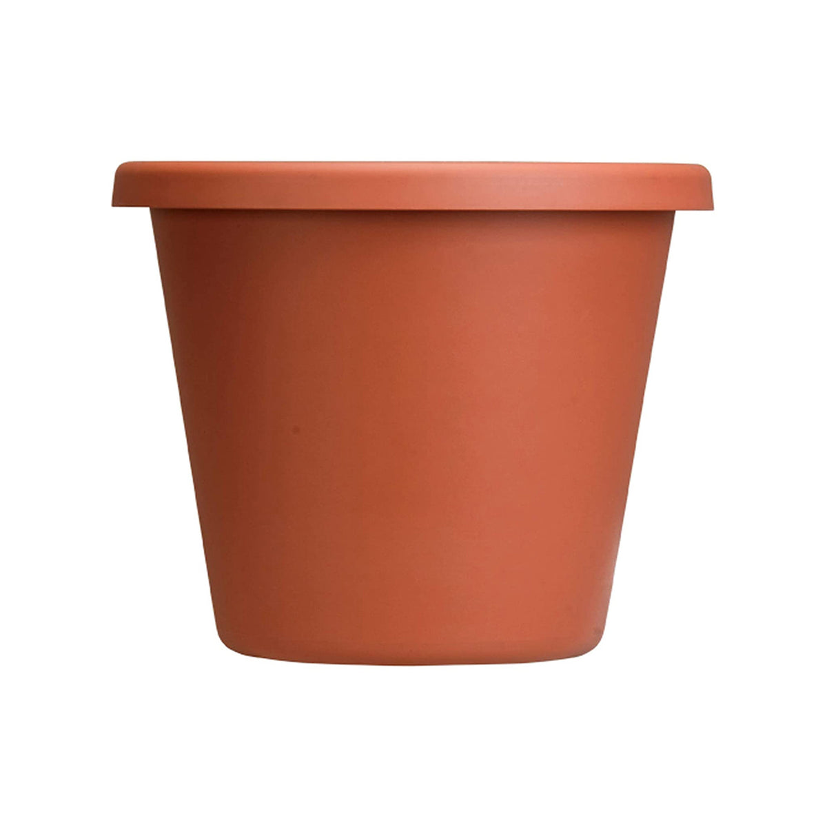 The HC Companies 12" Plastic Classic Flower Pot Planter, Orange (Open Box)