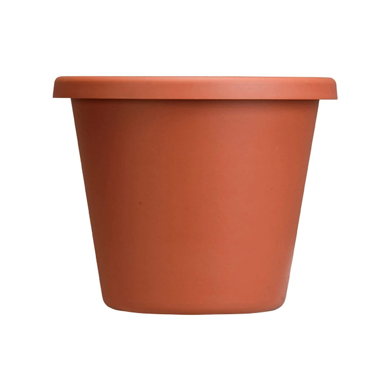 The HC Companies 12 Inch Plastic Outdoor Classic Flower Pot Planter, Terra Cotta