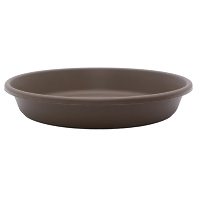 The HC Companies 16.3 Inch Plastic Planter Saucer for Classic Pots, Chocolate - VMInnovations
