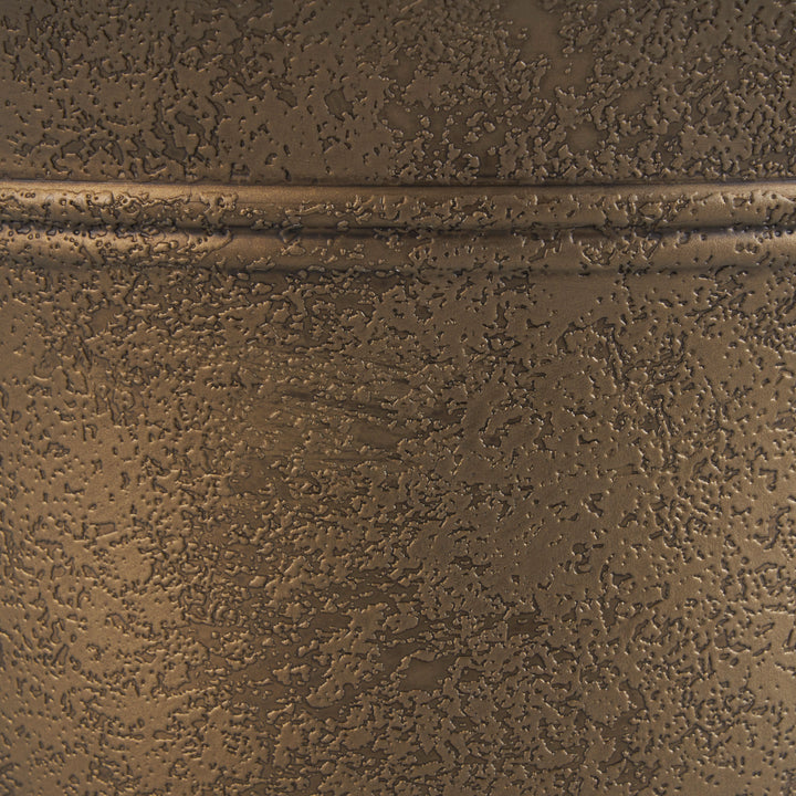 HC Companies Sierra 10 Inch Resin Flower Planter Pot, Celtic Bronze (Open Box)