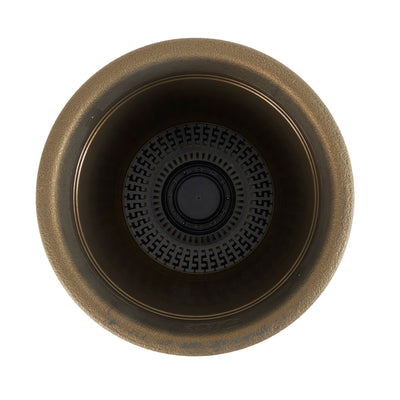 HC Companies Sierra Round Resin Garden Planter Pot w/ Wakefield Soil Conditioner - VMInnovations