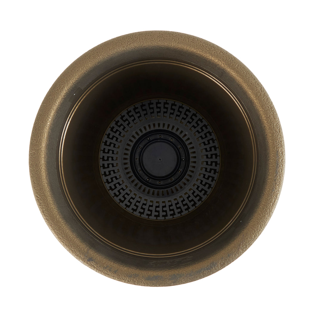 HC Companies Sierra 10 Inch Resin Flower Planter Pot, Celtic Bronze (Open Box) - VMInnovations