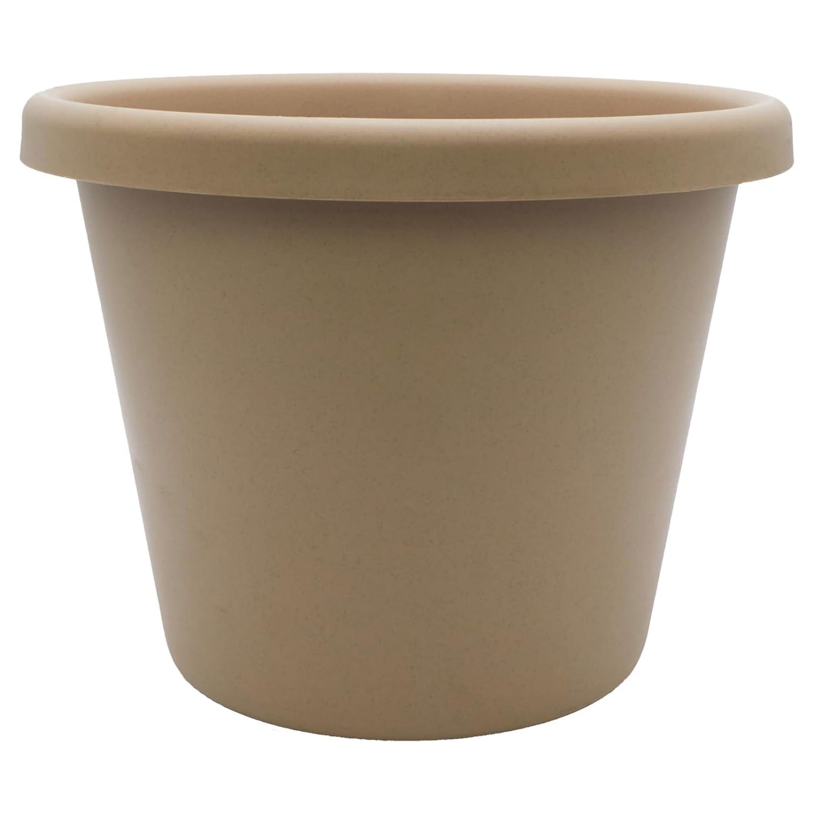 The HC Companies 16" Plastic Indoor Outdoor Classic Flower Pot Planter, Beige - VMInnovations