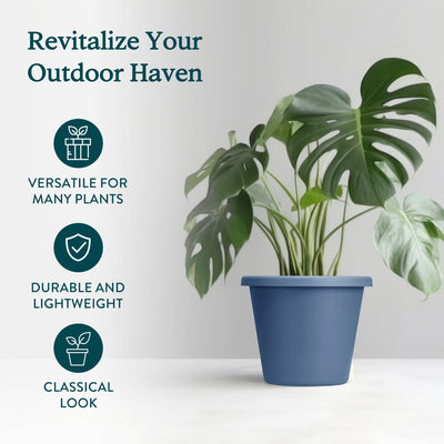 The HC Companies 24 Inch Indoor/Outdoor Classic Flower Pot Planter (Used) - VMInnovations