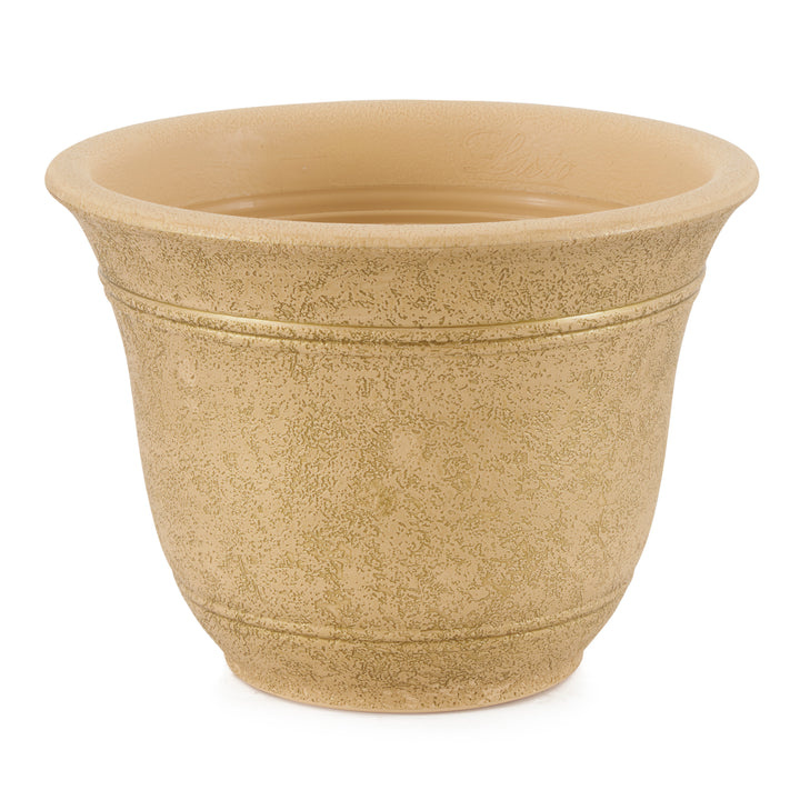 HC Companies 10 Inch Resin Flower Garden Planter Pot, Arizona Sand (Open Box)