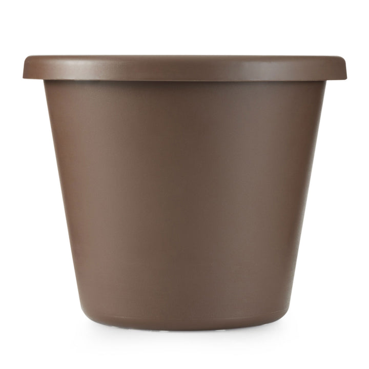 The HC Companies 14 Inch Indoor or Outdoor Classic Flower Pot Planter, Chocolate