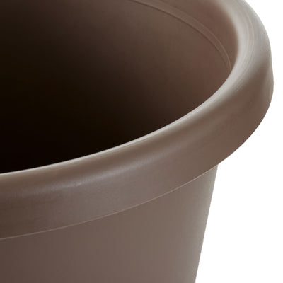 The HC Companies 14 Inch Indoor or Outdoor Classic Flower Pot Planter, Chocolate