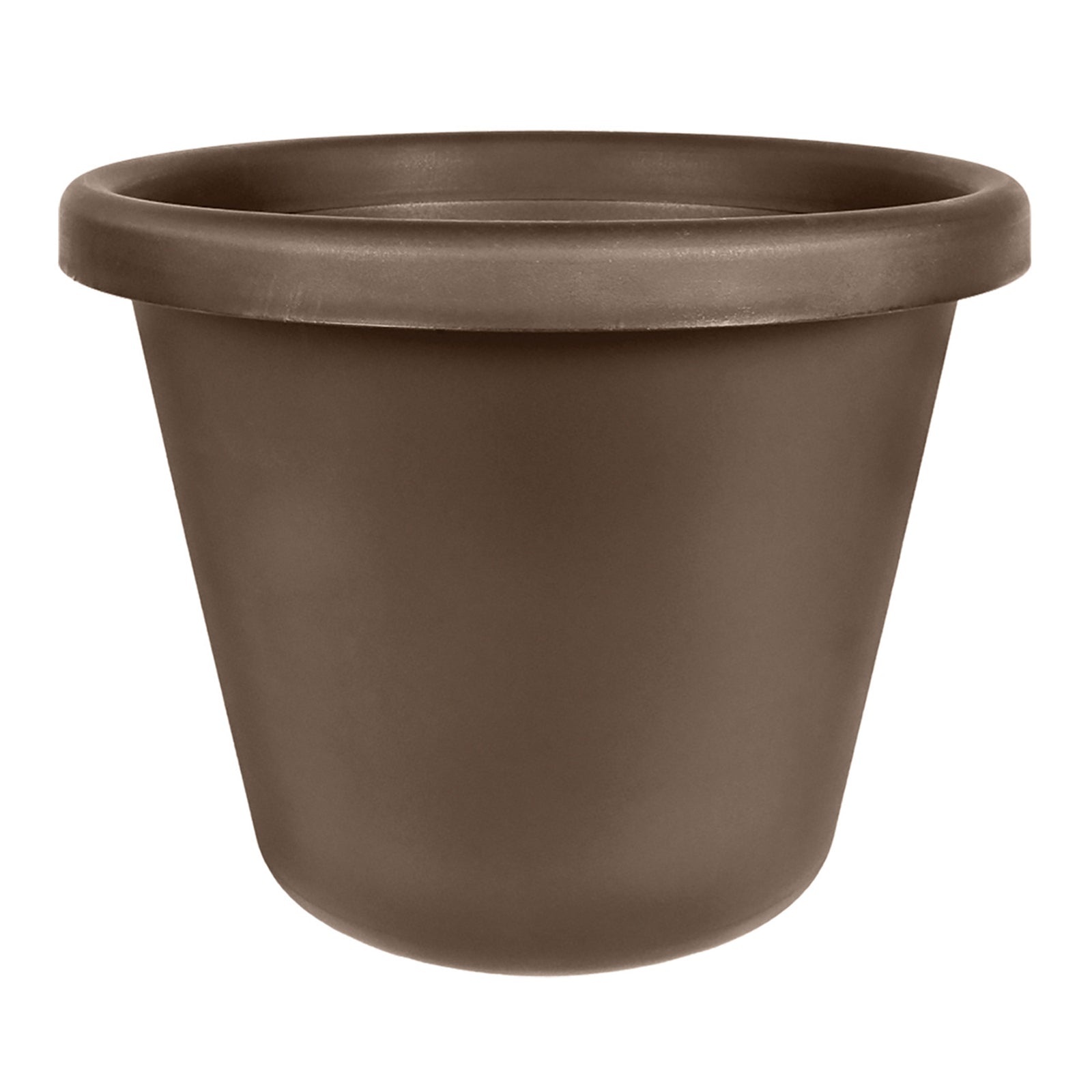 The HC Companies 24" Plastic Indoor Outdoor Classic Flower Pot Planter, Brown - VMInnovations