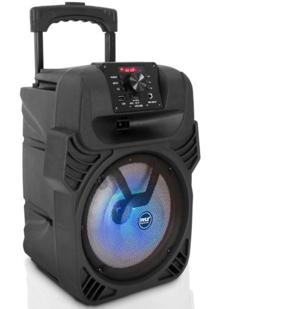 Pyle PPHP844B Portable Bluetooth Speaker System w/ Flashing Party Lights(2 Pack) - VMInnovations
