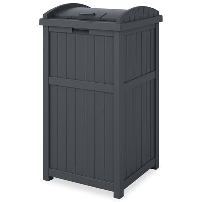 Suncast GH1732C Trashcan Hideaway Outdoor 33 Gallon Garbage Waste Bin,Cyberspace (For Parts)