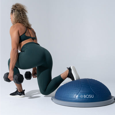 Bosu Pro NexGen 65CM Fitness Exercise Gym Balance Trainer with Pump, Blue (Used) - VMInnovations