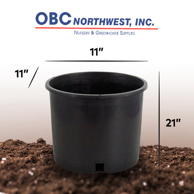Pro Cal 5 Pack 10 Gallon Planter & 5 Pack 5 Gal Pot & 5 Pack 7 Gal Pot, Black