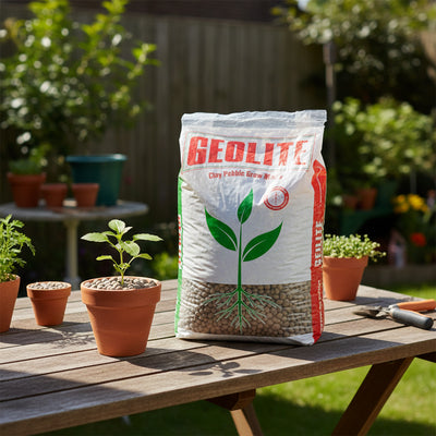 Geolite GMGC45L Gardening PH Neutral Draining Clay Pebbles, 45LBS, Gray (Used)