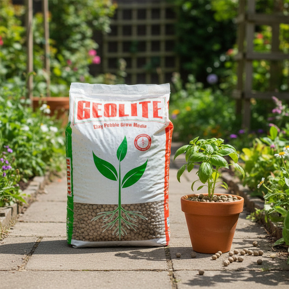Geolite GMGC45L Gardening PH Neutral Draining Clay Pebbles, 45LBS, Gray (Used)
